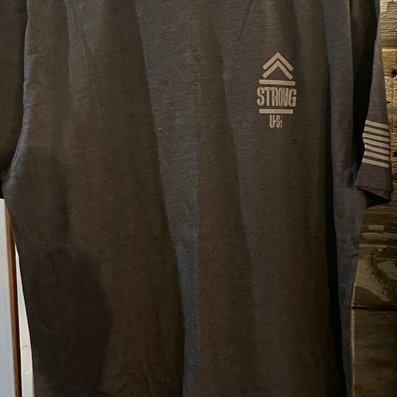 3/$20 SALE Patriotic Strong Men’s Large T-shirt One Nation Under God Gray - Picture 7 of 7